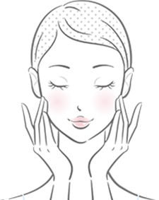 顔を洗っている様子